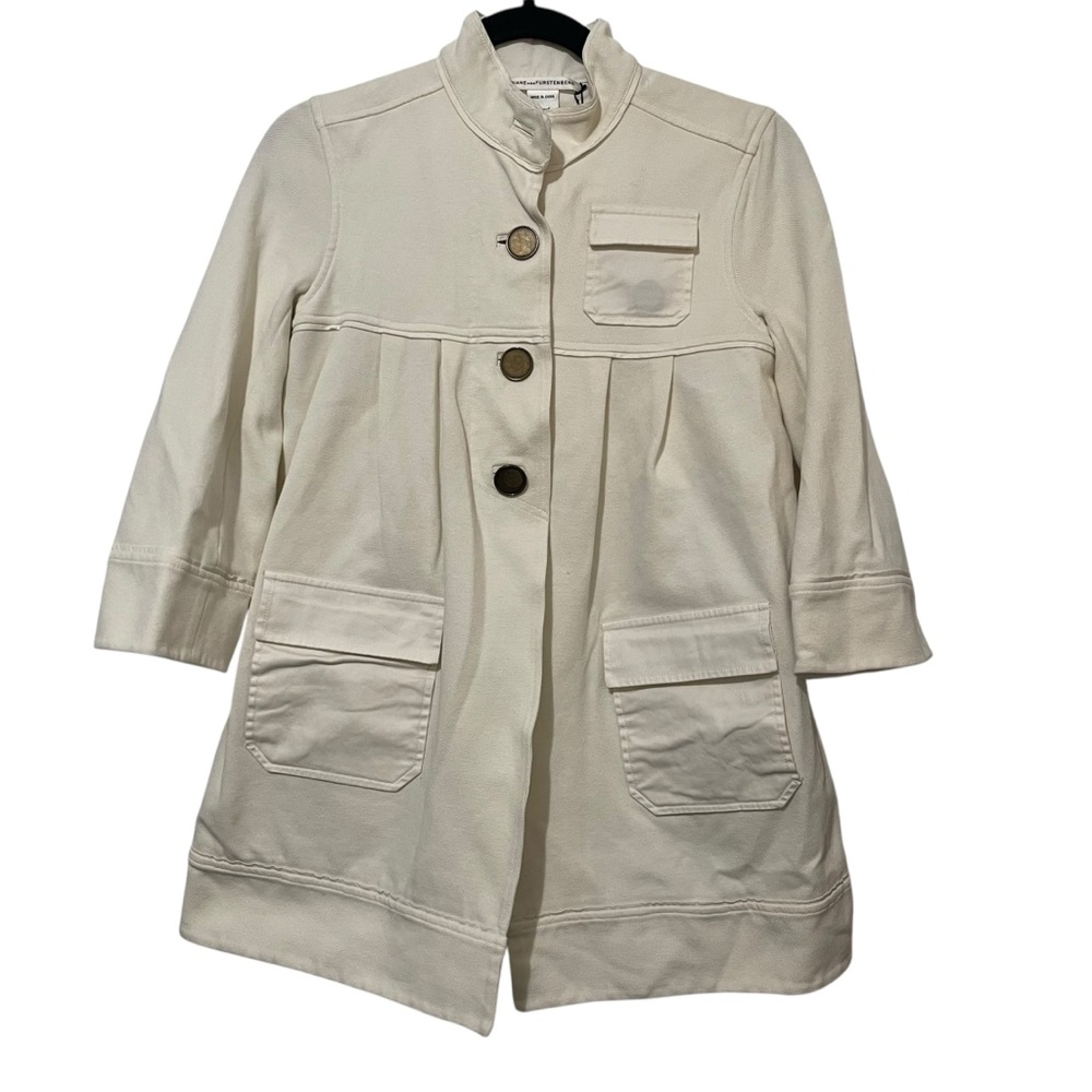 NWT Diane‎ Von Furstenberg Utility Cotton Blend Jacket Size 2
